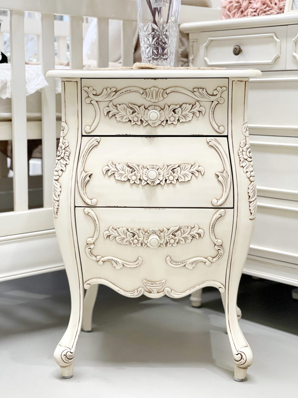 rococo bedside table