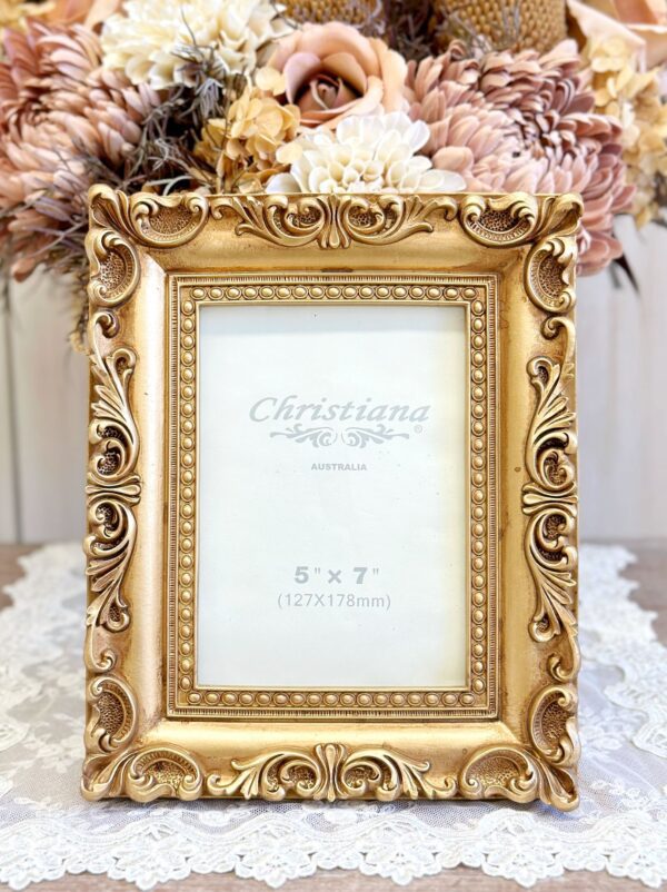 Maely Antique Gold Photo Frame