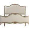 Genevieve Upholstered Grey Gold Bed