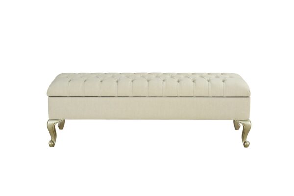 Renata Diamond Tufted Bench